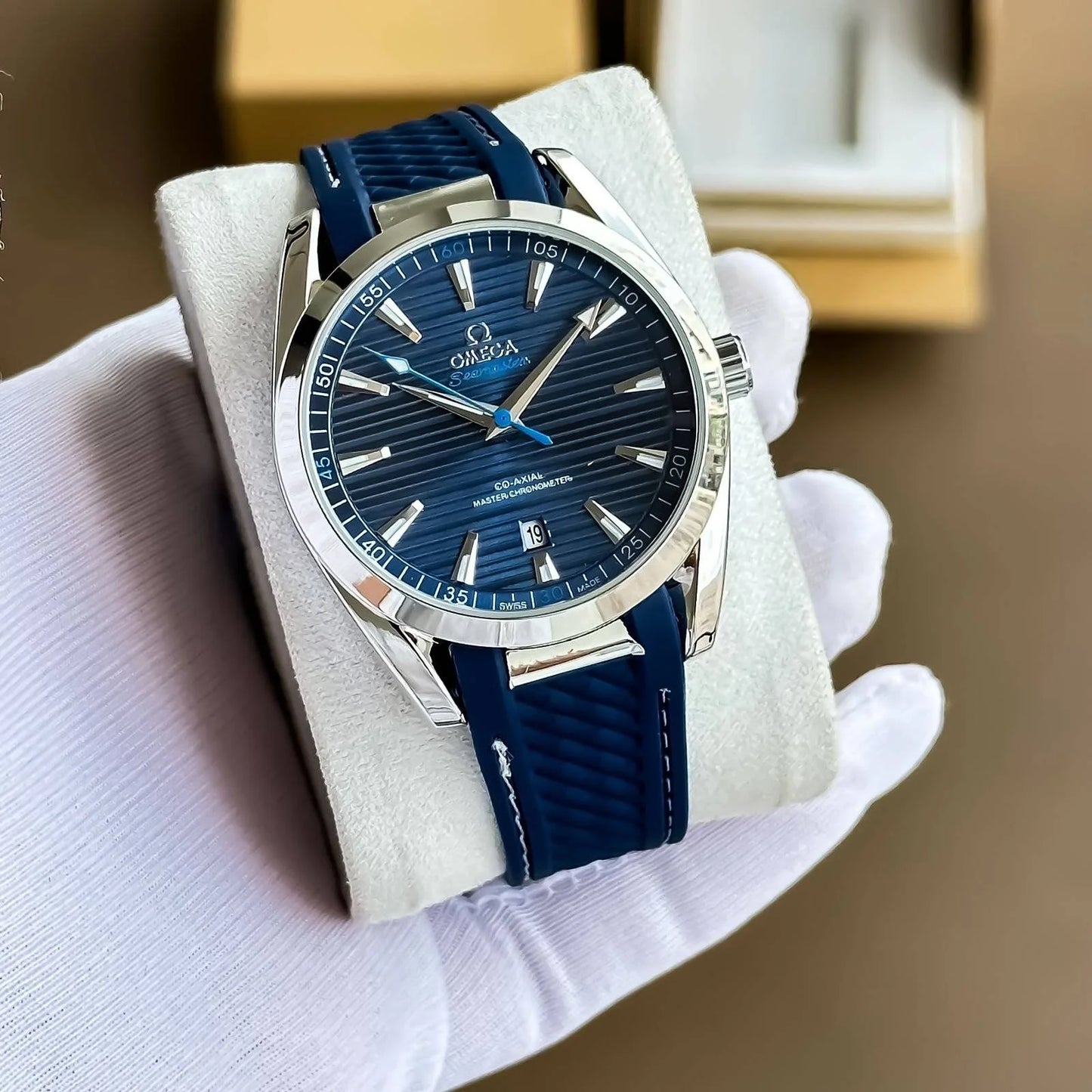 Omega Seamaster Aqua Terra (Blue) – vapevilla