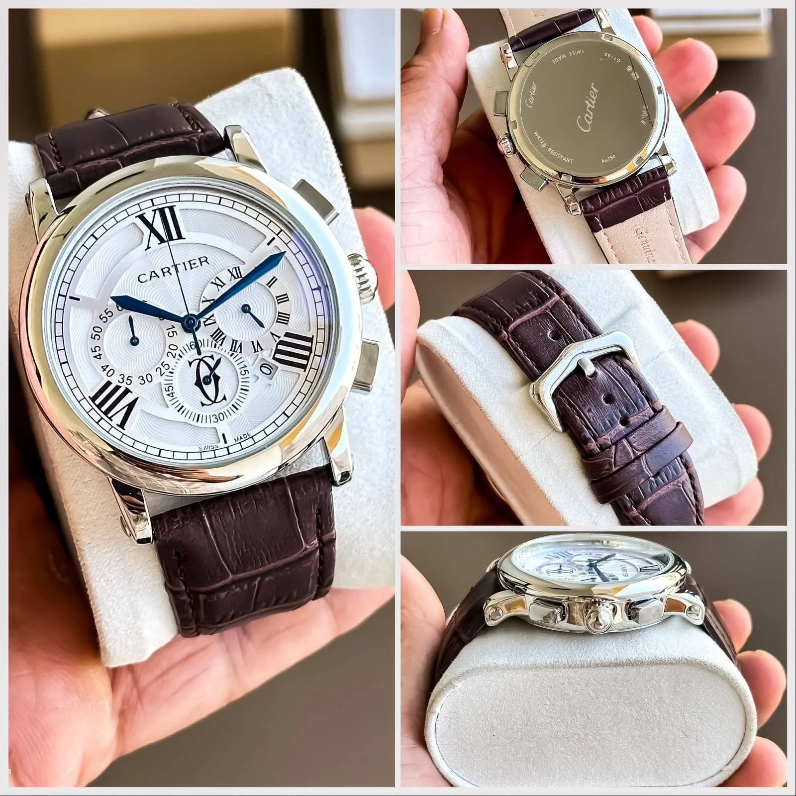 Cartier Men’s Brown & Silver