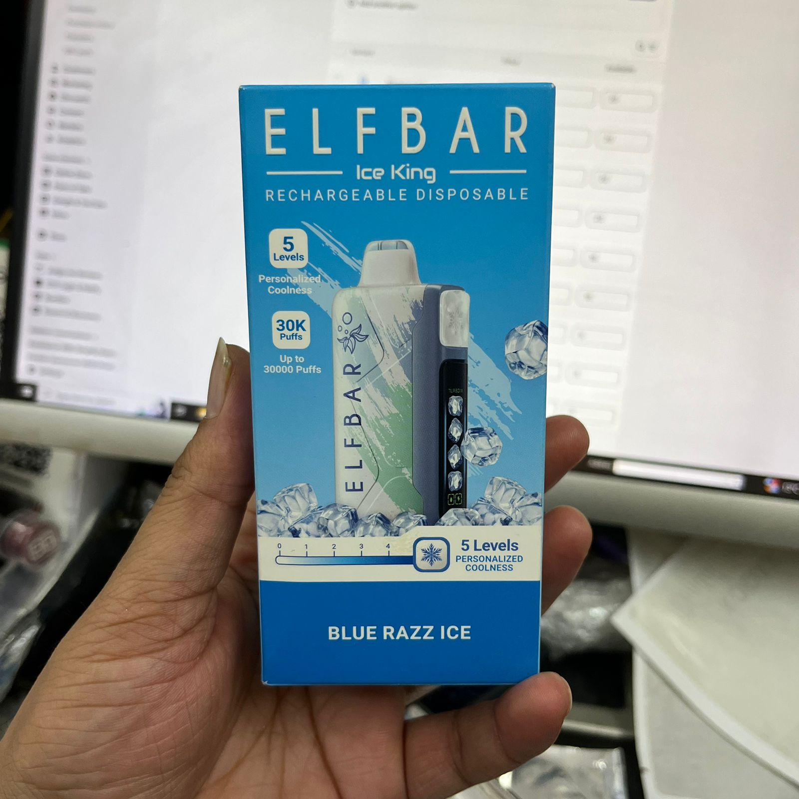 Elf Bar Ice King - 5 Level Adjustable Coolness - 30k Puffs