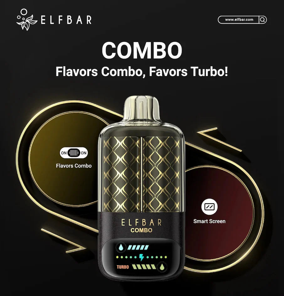 Elf Bar Combo Dual Flavour with Smart Screen (25000 Puffs)