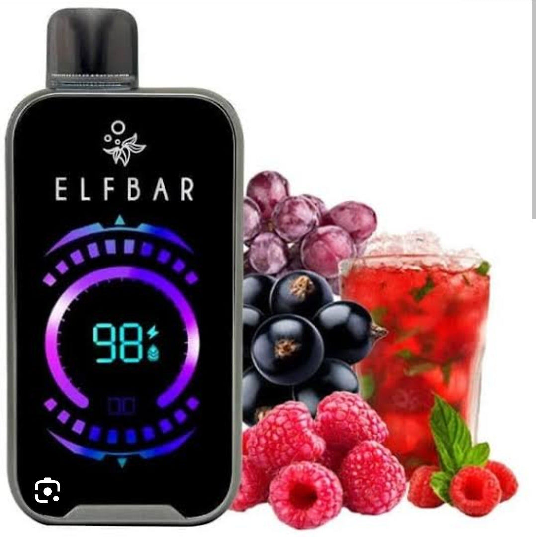 Elf Bar Raya D2 with Dynamic Screen – 20,000 Puffs