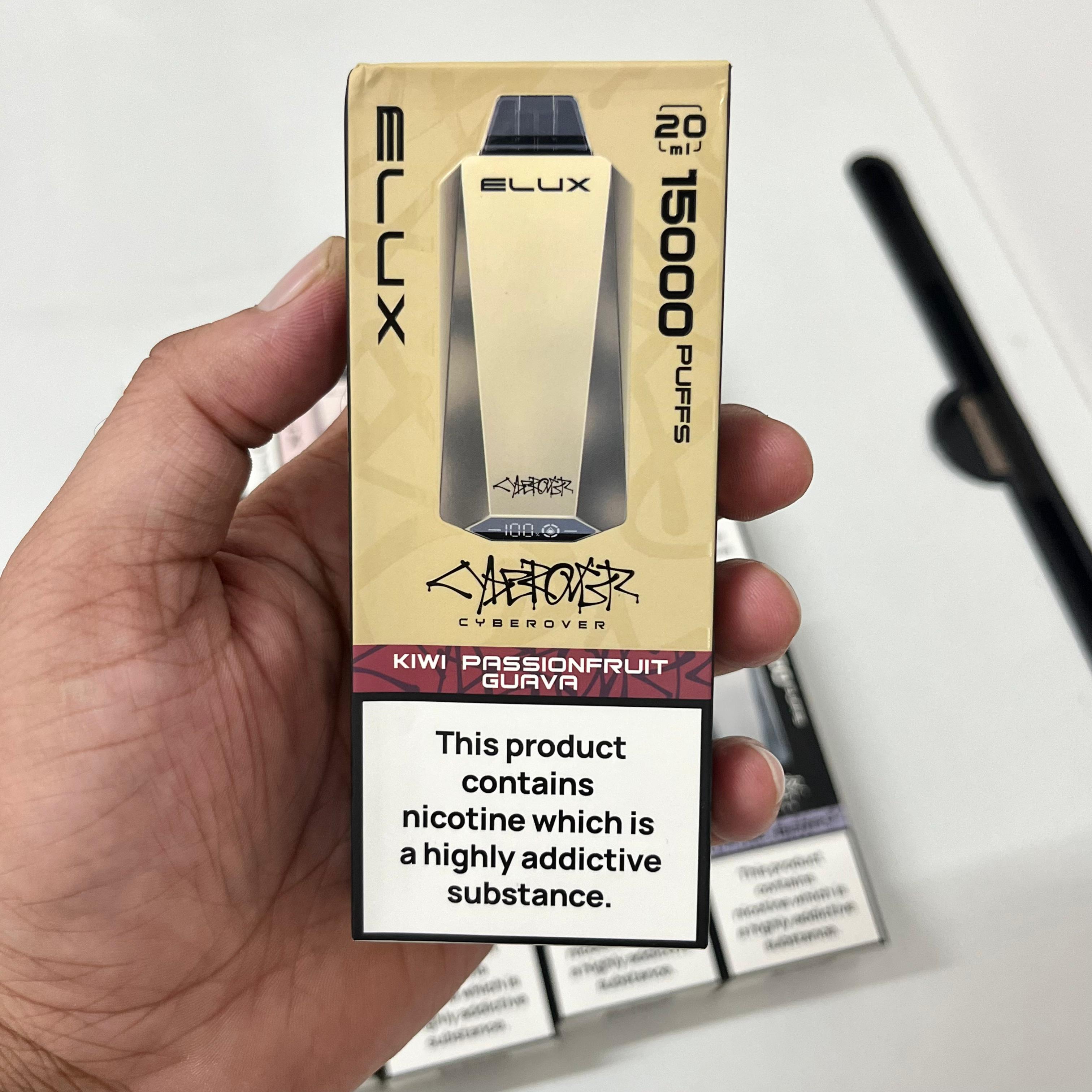 Elux Cyberover Stainless Steel - 15,000 Puffs
