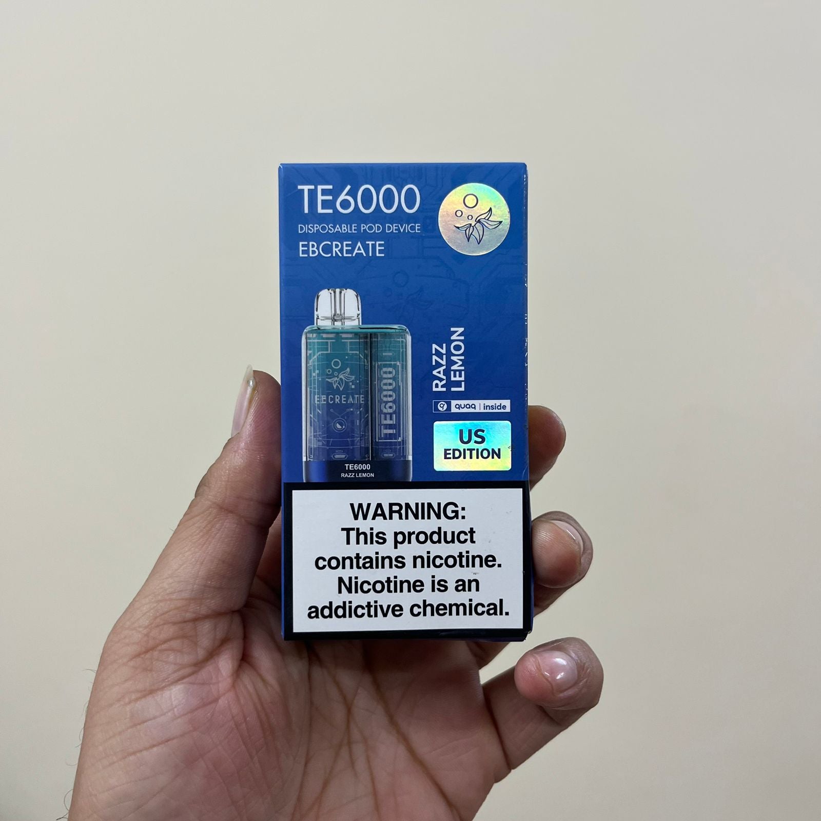 EB Create TE 6000 Rechargeable Vape Device - Nic 5mg