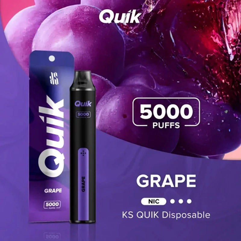 Quik Easy Refillable Vape with Type C Charging - 5000 Puffs-(Without Box)