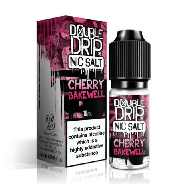 Cherry Bakewell Nic Salt E-Liquid by Double Drip 10ml