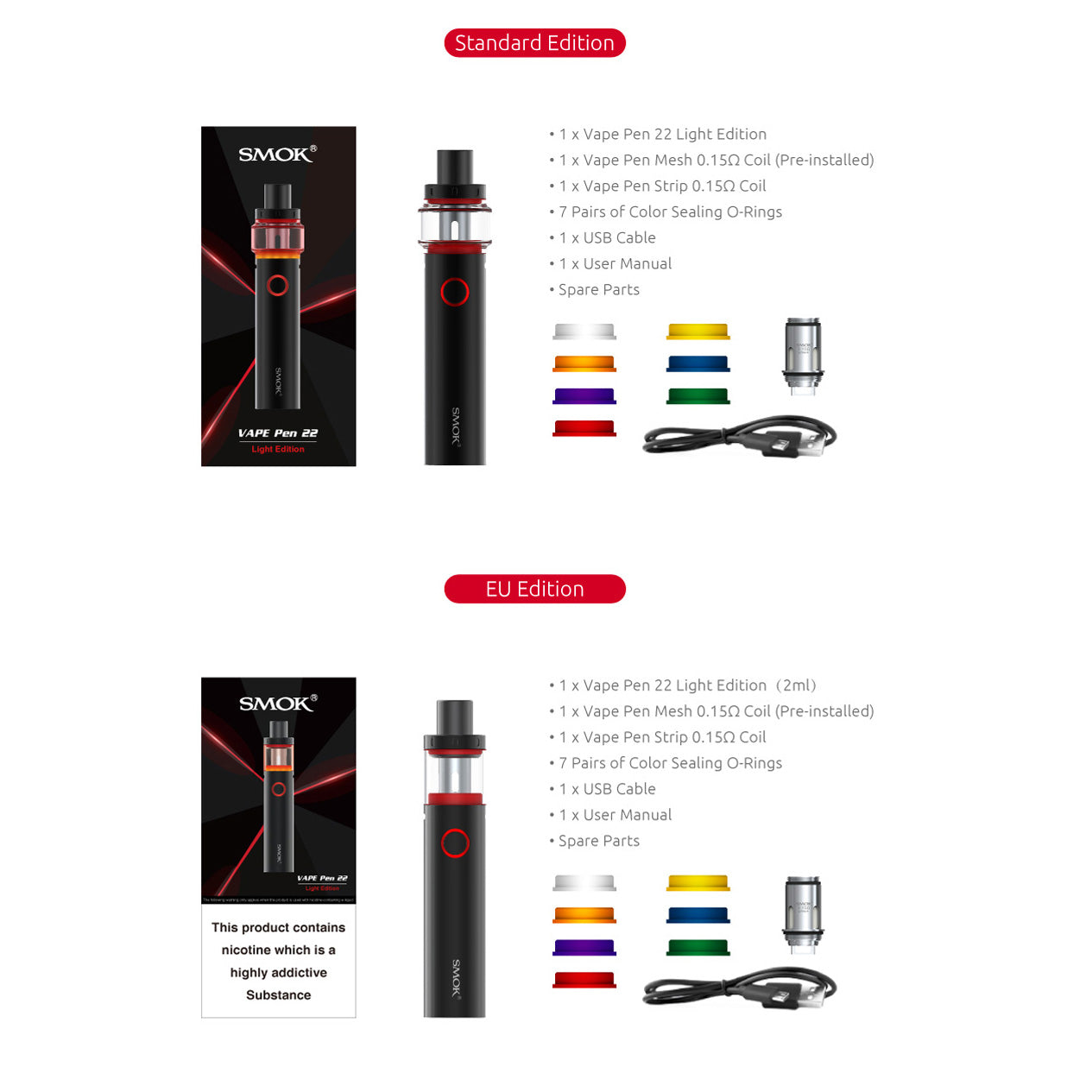 SMOK Vape Pen 22 LIGHT EDITION Kit